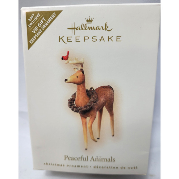 Hallmark Keepsake Peaceful Animals Deer Christmas Ornament Exclusive 2007 - Picture 3 of 4